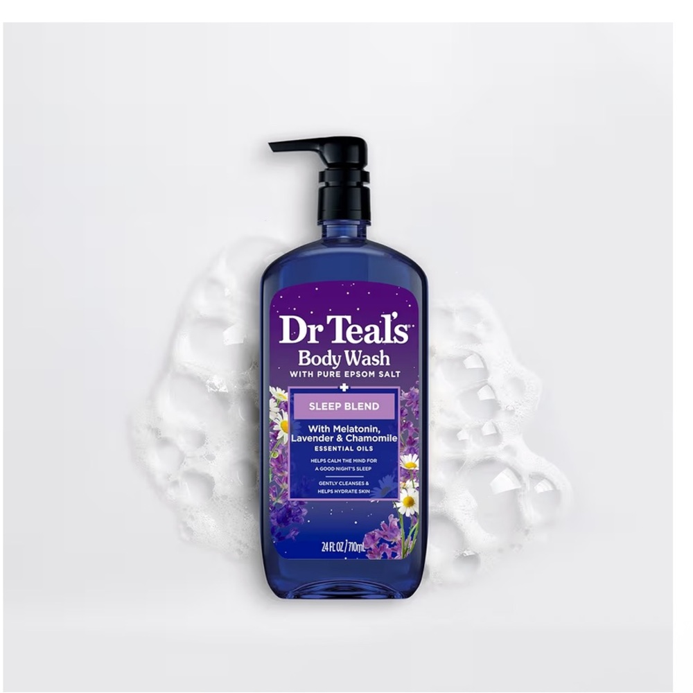 Dr Teal's Sleep Blend Body Wash — Lavender & Chamomile (Purple)